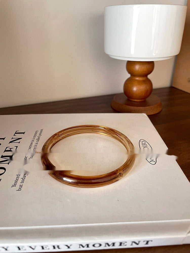 Irregular Wide-brimmed Acrylic Acetate Bracelet