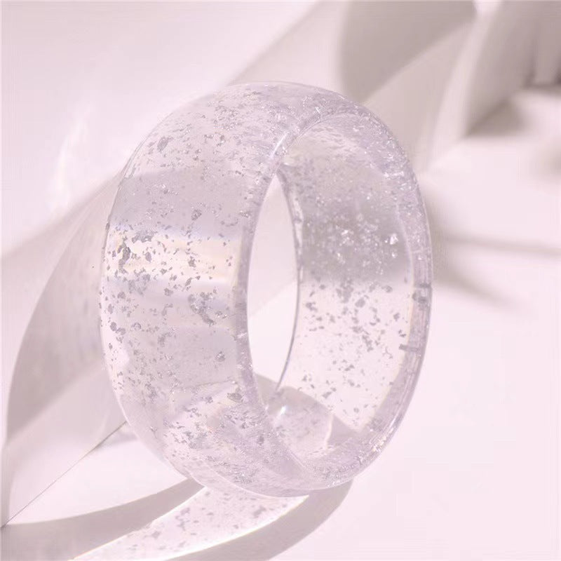 Exaggerated Irregular Translucent Acrylic Fashion Bracelet