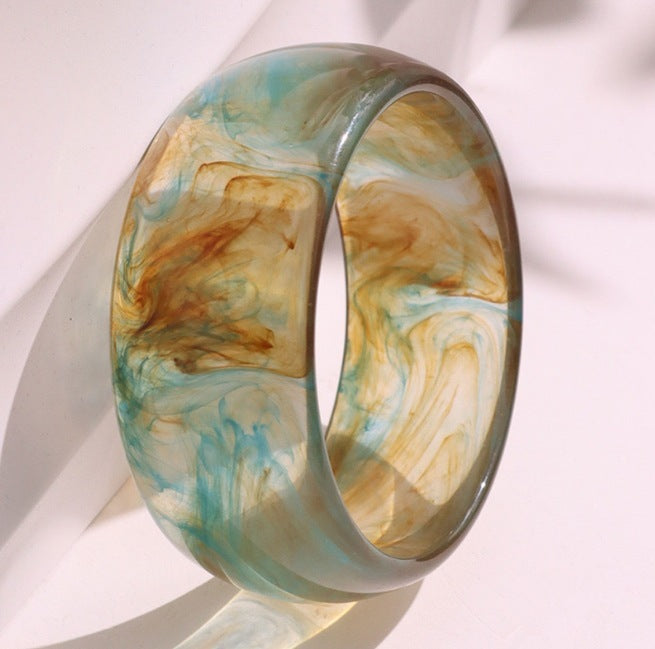 Exaggerated Irregular Translucent Acrylic Fashion Bracelet